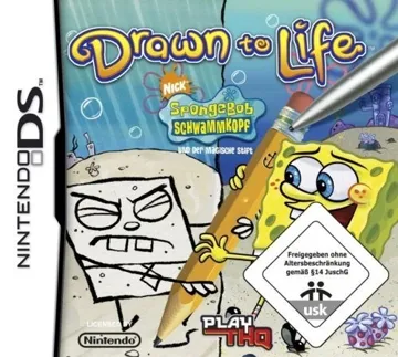 Drawn to Life - Edicion Bob Esponja (Spain) box cover front